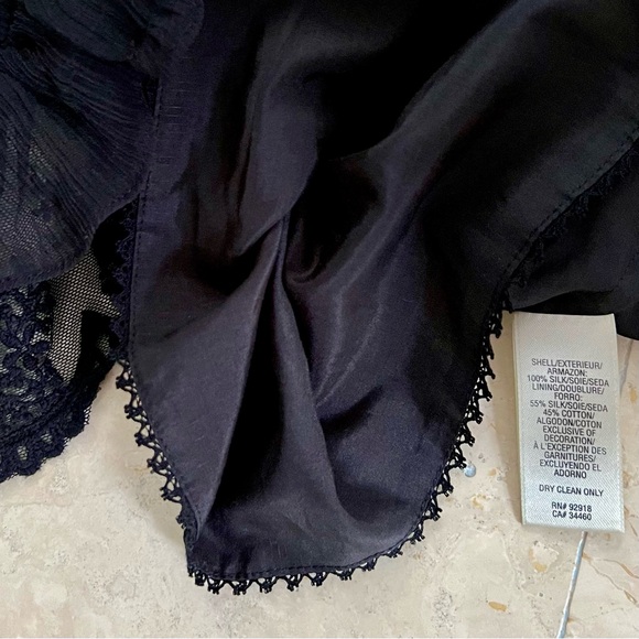 Juicy Couture Silk Y2K Black Ruffled Party Midi Dress - Picture 9 of 10